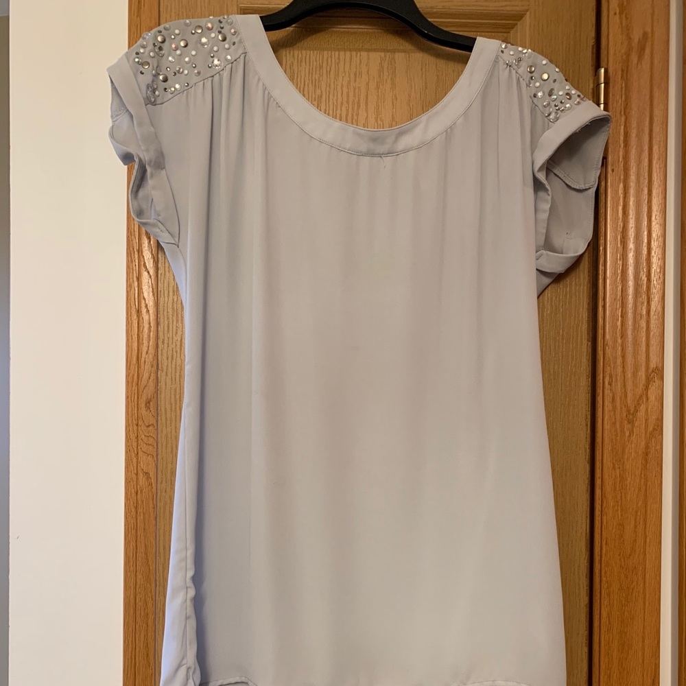 Gray blouse